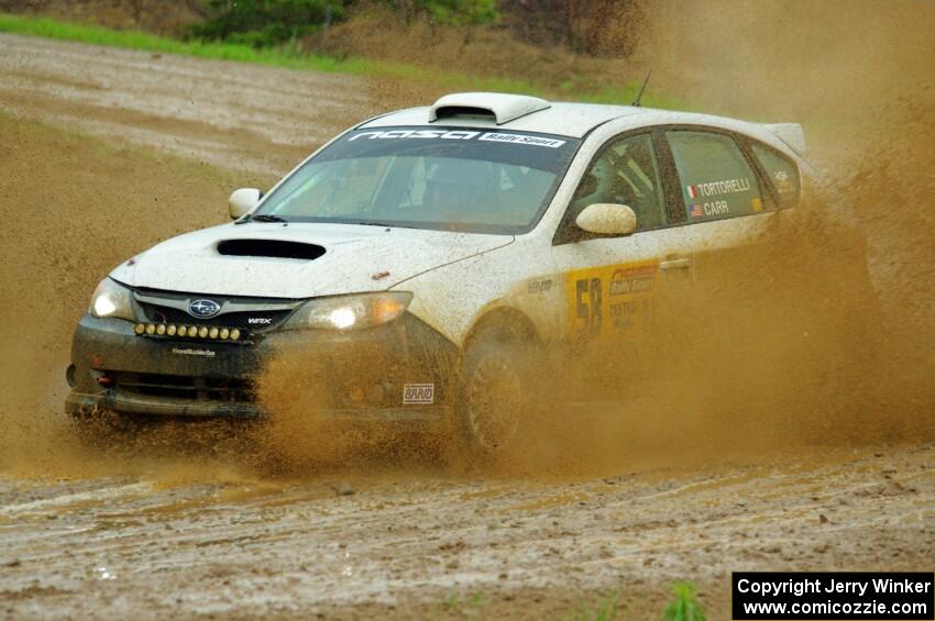 Todd Tortorelli / Cameron Carr Subaru WRX STi on SS1, J5 North I.