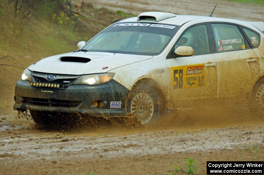 Todd Tortorelli / Cameron Carr Subaru WRX STi on SS1, J5 North I.