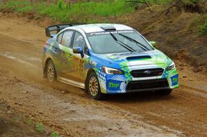 Rob Sanders / Dan Downey Subaru WRX STi on SS1, J5 North I.