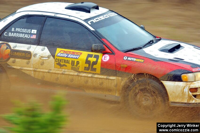 Chris Barribeau / Bryce Proseus Subaru Impreza RS on SS1, J5 North I.