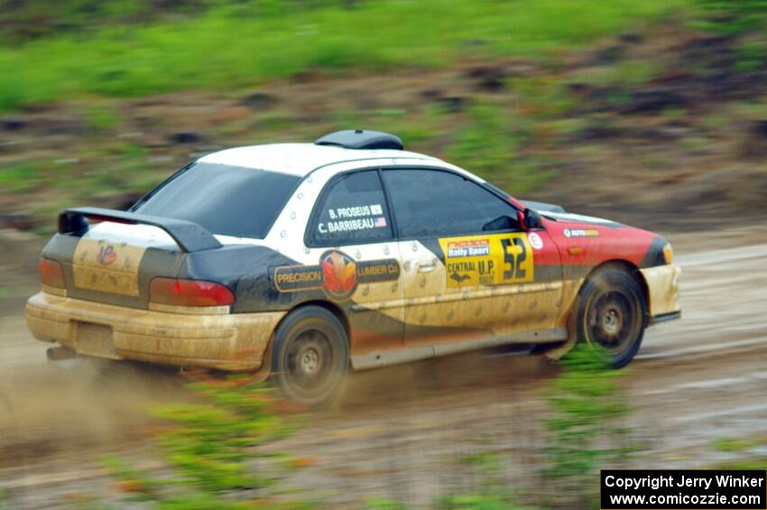 Chris Barribeau / Bryce Proseus Subaru Impreza RS on SS1, J5 North I.