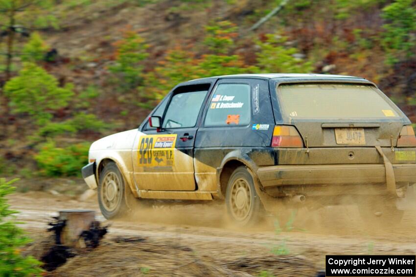 Kyle Cooper / Matt Brettschneider VW Golf on SS1, J5 North I.