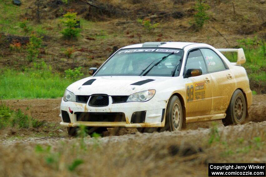 Mike Engle / Morgan Engle Subaru WRX STi on SS1, J5 North I.