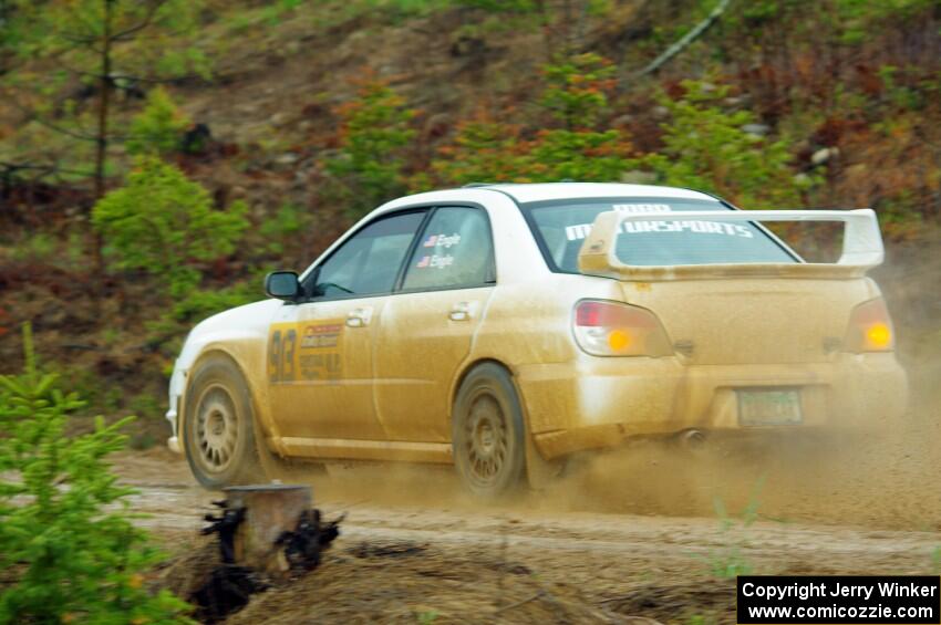 Mike Engle / Morgan Engle Subaru WRX STi on SS1, J5 North I.