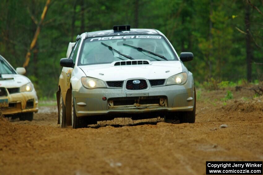 Ian McCarty / Makisa Upton Subaru Impreza 2.5RS and Pete Schaefer / Kevin Dobrowolski Subaru Impreza 2.5i on SS1, J5 North I.