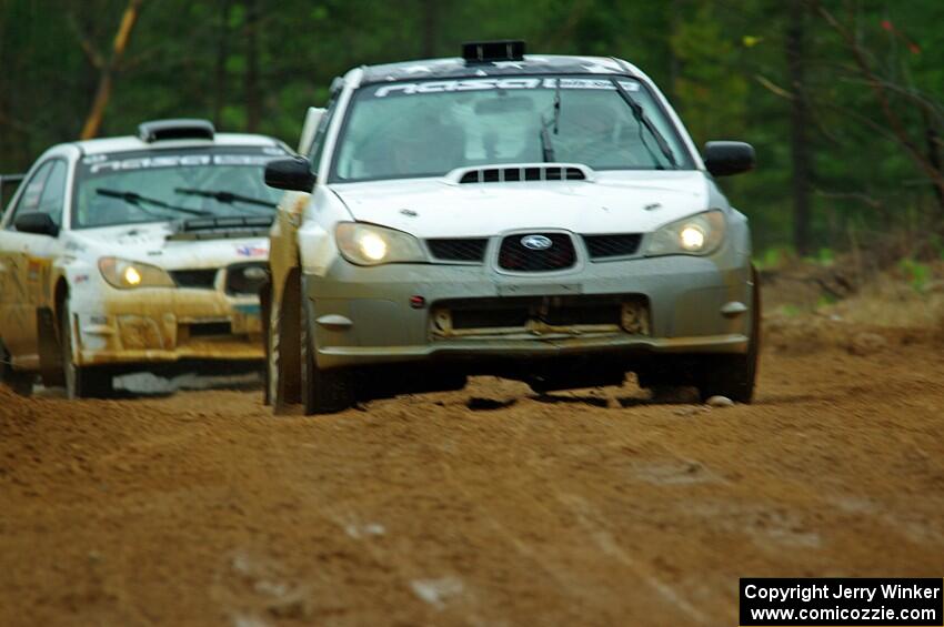 Ian McCarty / Makisa Upton Subaru Impreza 2.5RS and Pete Schaefer / Kevin Dobrowolski Subaru Impreza 2.5i on SS1, J5 North I.