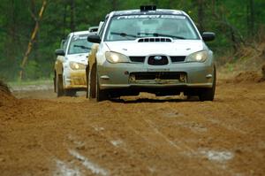 Ian McCarty / Makisa Upton Subaru Impreza 2.5RS and Pete Schaefer / Kevin Dobrowolski Subaru Impreza 2.5i on SS1, J5 North I.