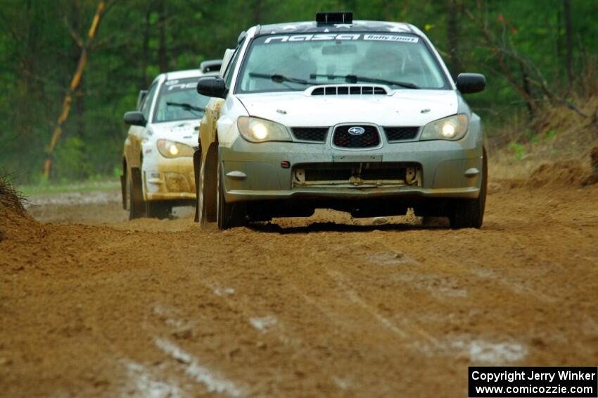 Ian McCarty / Makisa Upton Subaru Impreza 2.5RS and Pete Schaefer / Kevin Dobrowolski Subaru Impreza 2.5i on SS1, J5 North I.