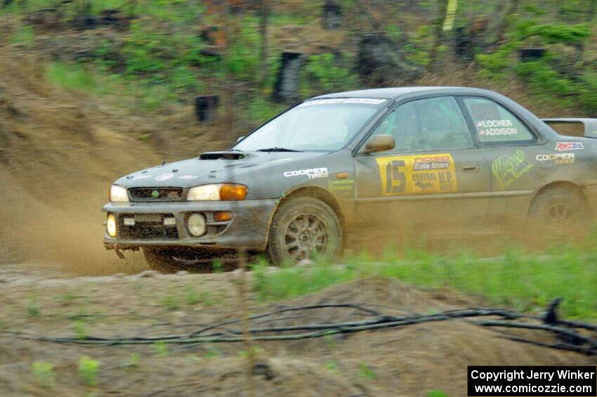 Jordan Locher / Tom Addison Subaru Impreza 2.5RS on SS3, J5 North II.