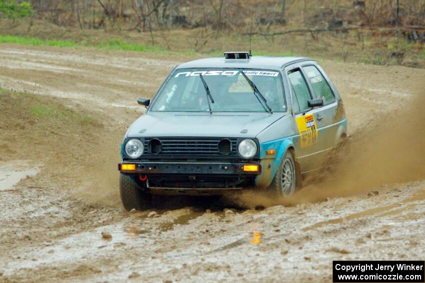 Mark Rokus / Mike Van Alphen VW GTI on SS3, J5 North II.