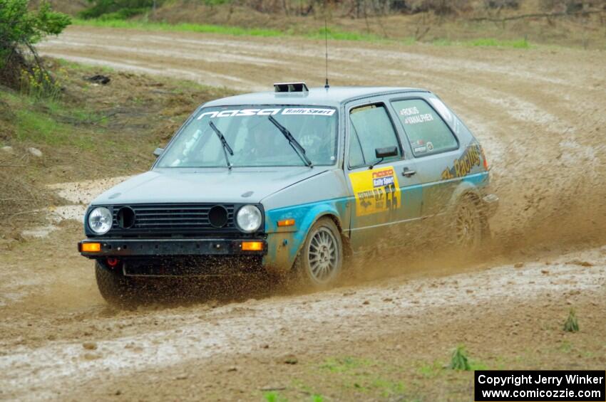 Mark Rokus / Mike Van Alphen VW GTI on SS3, J5 North II.