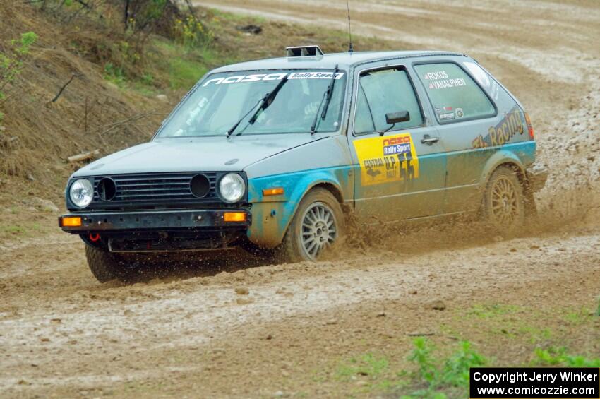 Mark Rokus / Mike Van Alphen VW GTI on SS3, J5 North II.