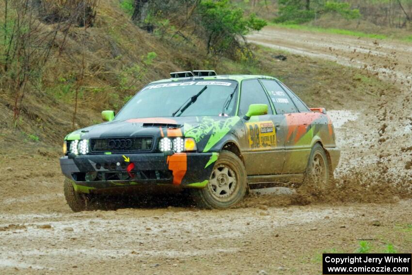 Carlos Neto / Aris Mantopoulos Audi 80 Quattro on SS3, J5 North II.