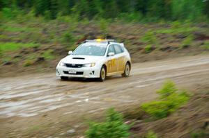 Eric Carlson / Jane Carlson Subaru WRX STi as 0 car on SS6, J5 South I.