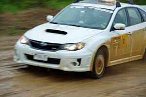 Eric Carlson / Jane Carlson Subaru WRX STi as 0 car on SS6, J5 South I.