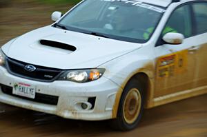 Eric Carlson / Jane Carlson Subaru WRX STi as 0 car on SS6, J5 South I.