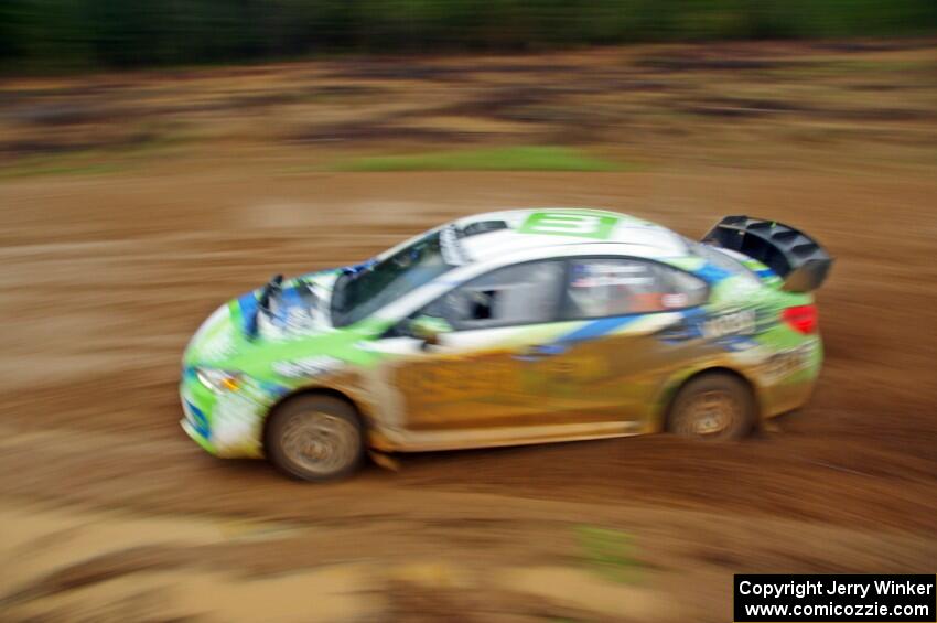 Rob Sanders / Dan Downey Subaru WRX STi on SS6, J5 South I.