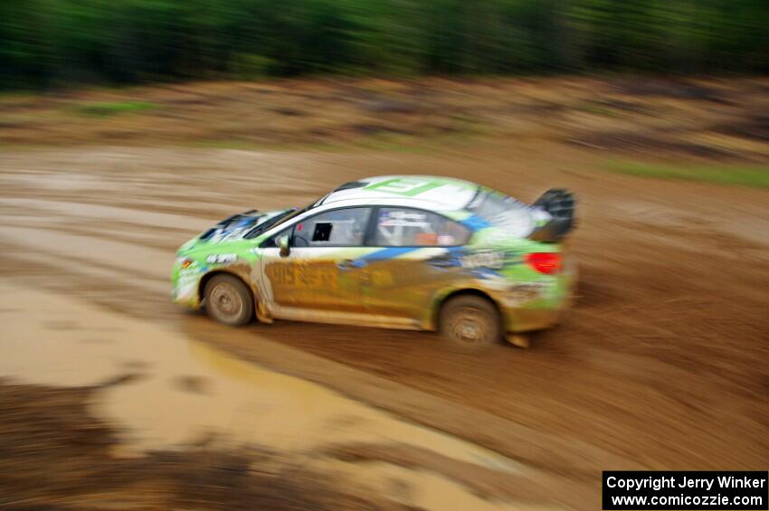 Rob Sanders / Dan Downey Subaru WRX STi on SS6, J5 South I.