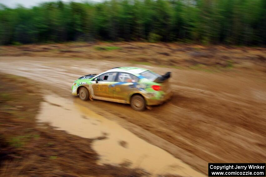 Rob Sanders / Dan Downey Subaru WRX STi on SS6, J5 South I.