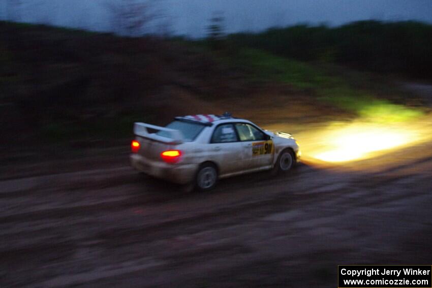 Ian McCarty / Makisa Upton Subaru Impreza 2.5RS on SS8, J5 South II.