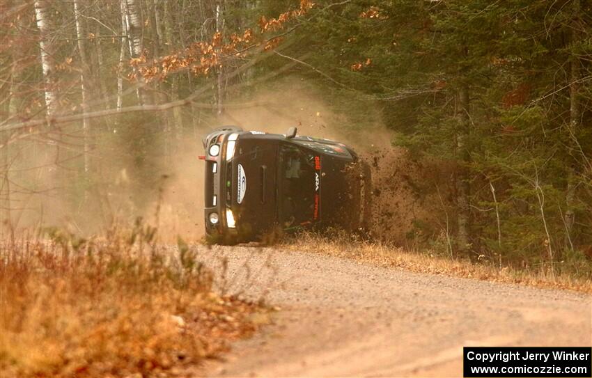 Jordan Locher / Tom Addison Subaru Impreza 2.5RS rolls on SS1.