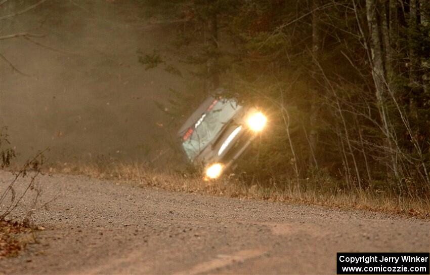 Jordan Locher / Tom Addison Subaru Impreza 2.5RS rolls on SS1.