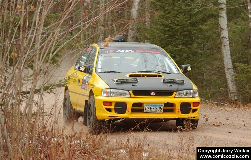 Steve Gingras / Katie Gingras Subaru Impreza on SS1.