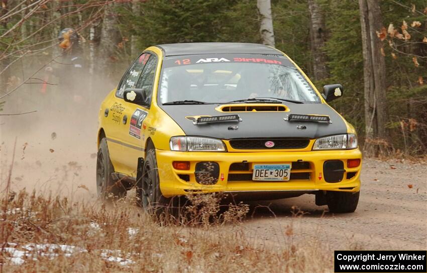 Steve Gingras / Katie Gingras Subaru Impreza on SS1.