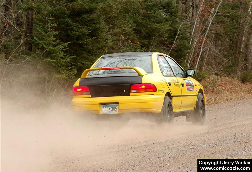 Steve Gingras / Katie Gingras Subaru Impreza on SS1.