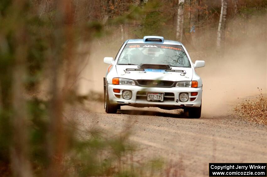 Tyler Matalas / Izaak Degenaer Subaru Impreza LX on SS1.