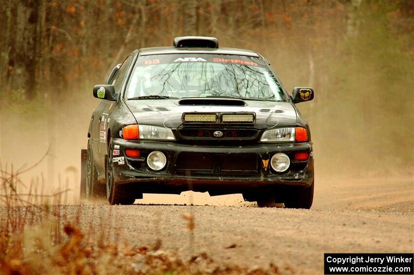 Jacob Kohler / Brittney Kohler Subaru Impreza on SS1.