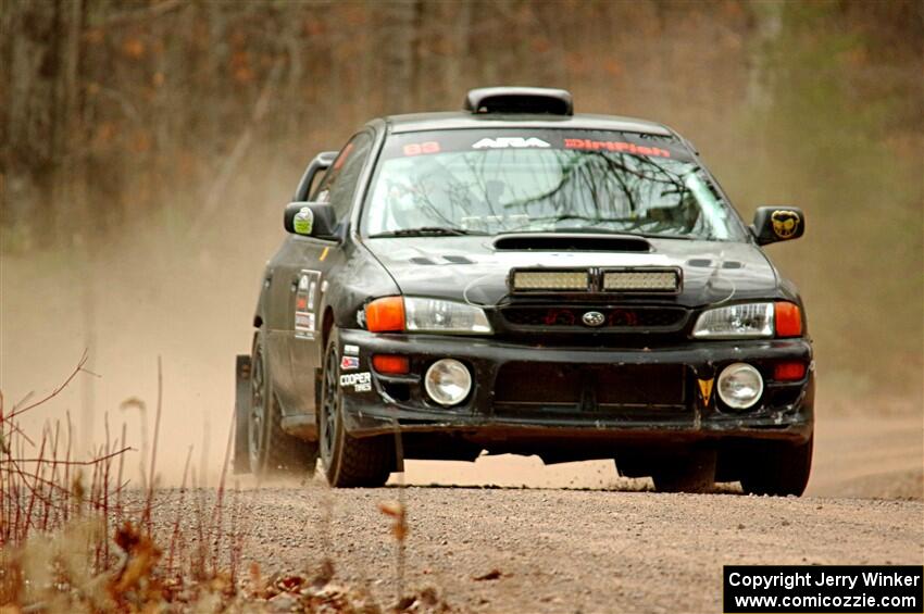 Jacob Kohler / Brittney Kohler Subaru Impreza on SS1.