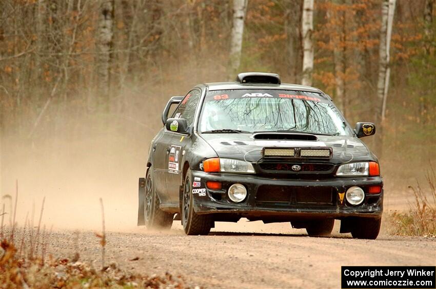 Jacob Kohler / Brittney Kohler Subaru Impreza on SS1.