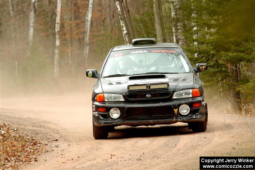 Jacob Kohler / Brittney Kohler Subaru Impreza on SS1.