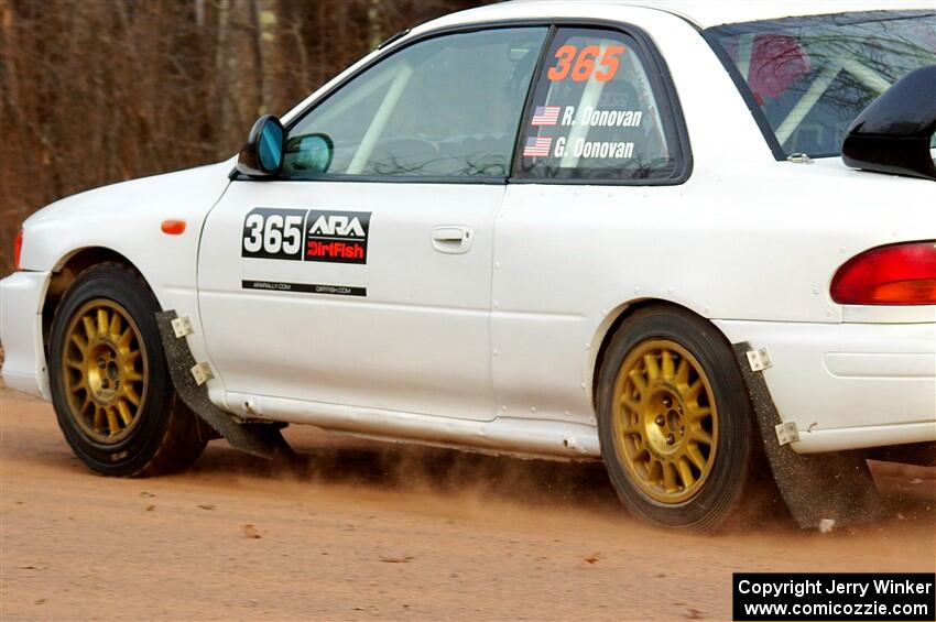 Richard Donovan / Greg Donovan Subaru Impreza on SS2.