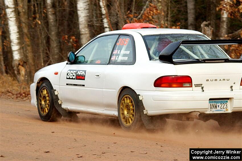 Richard Donovan / Greg Donovan Subaru Impreza on SS2.