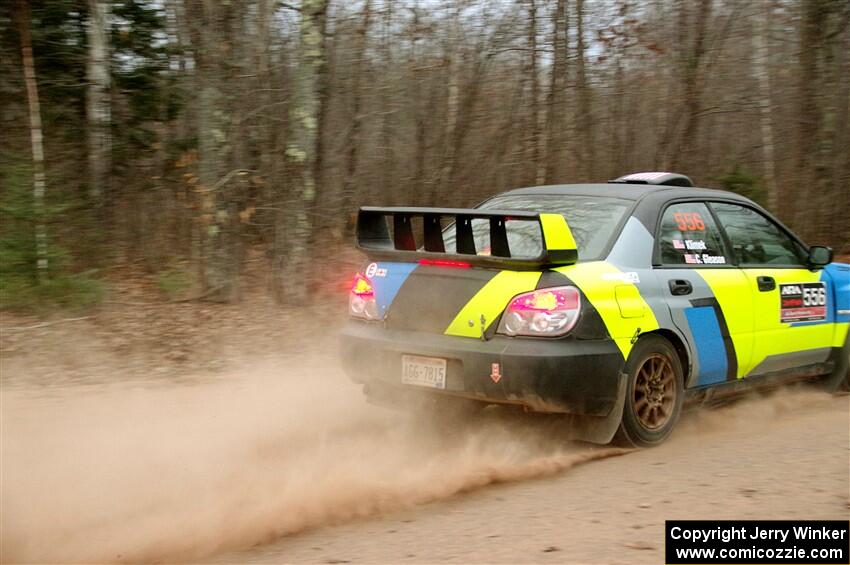 Colin Gleason / Mason Klimek Subaru Impreza 2.5RS on SS3.