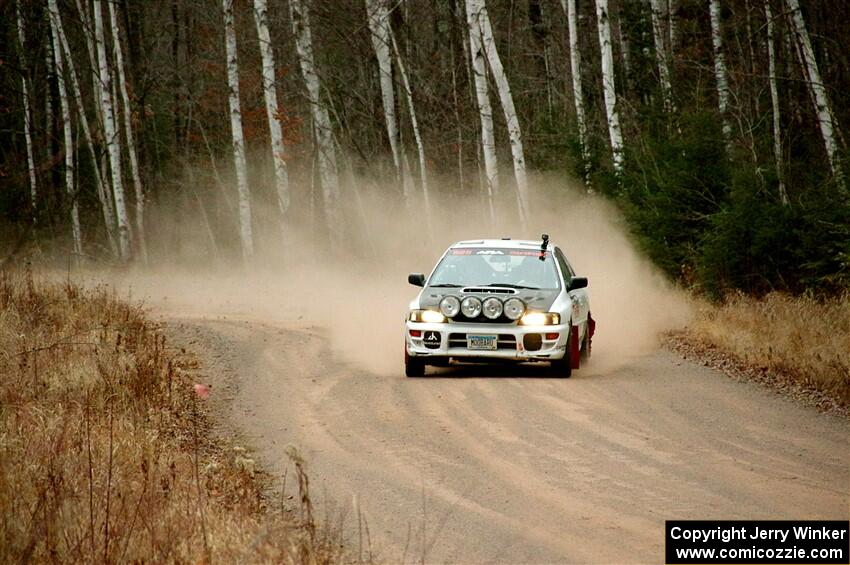 Aidan Hicks / John Hicks Subaru Impreza Wagon on SS3.