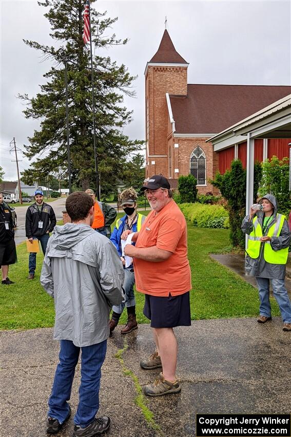 Mark Buskirk handles getting worker crews ready prior to the event.