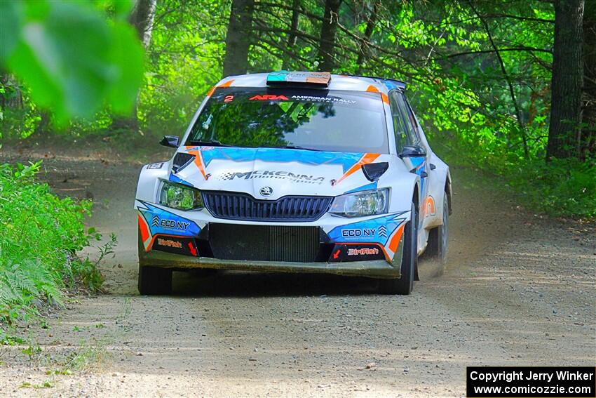 Barry McKenna / Leon Jordan Skoda Fabia on SS1, Steamboat I.