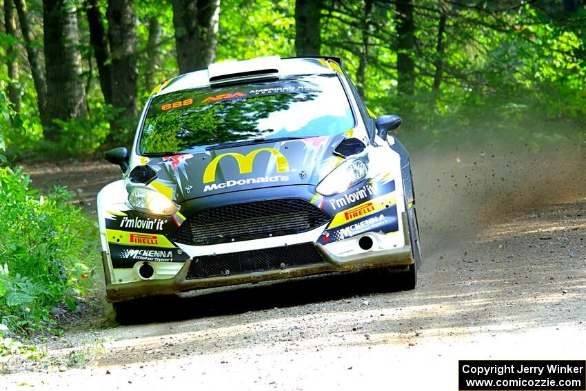 Ryan Booth / Nick Dobbs Ford Fiesta R5 on SS1, Steamboat I.