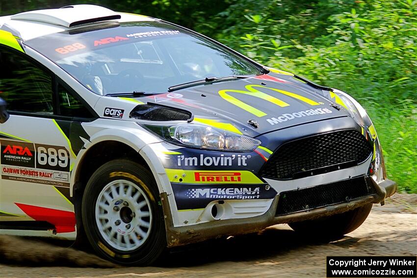 Ryan Booth / Nick Dobbs Ford Fiesta R5 on SS1, Steamboat I.