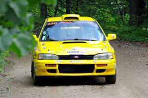 Kevin Allen / Liz Cordara Subaru Impreza on SS1, Steamboat I.