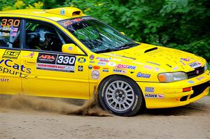 Kevin Allen / Liz Cordara Subaru Impreza on SS1, Steamboat I.