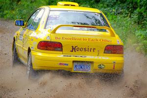 Kevin Allen / Liz Cordara Subaru Impreza on SS1, Steamboat I.