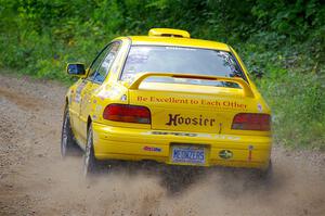 Kevin Allen / Liz Cordara Subaru Impreza on SS1, Steamboat I.