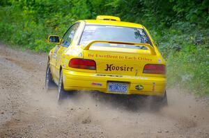 Kevin Allen / Liz Cordara Subaru Impreza on SS1, Steamboat I.