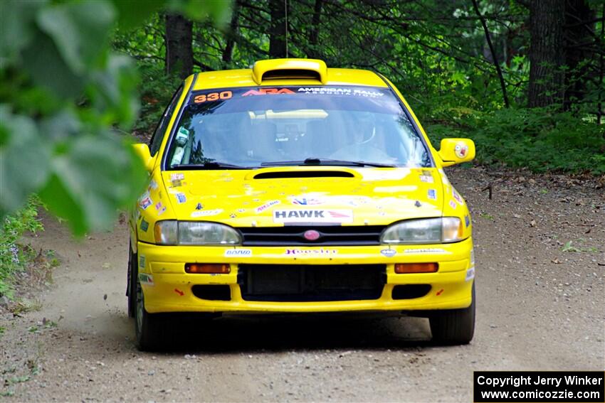 Kevin Allen / Liz Cordara Subaru Impreza on SS1, Steamboat I.