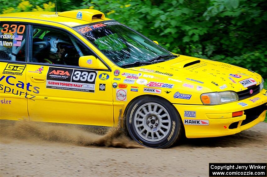 Kevin Allen / Liz Cordara Subaru Impreza on SS1, Steamboat I.