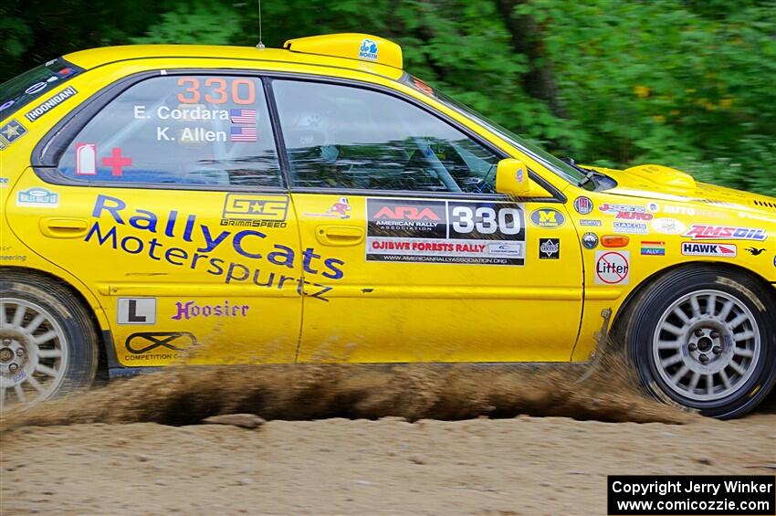 Kevin Allen / Liz Cordara Subaru Impreza on SS1, Steamboat I.